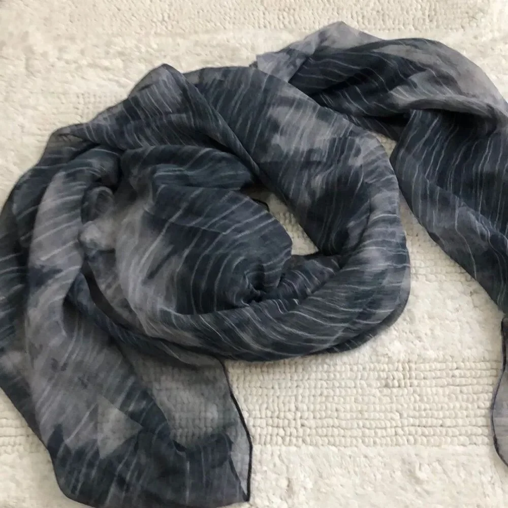 Lovely teal blue grey scarf wrap